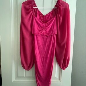 Elegant Pink Women's Dress